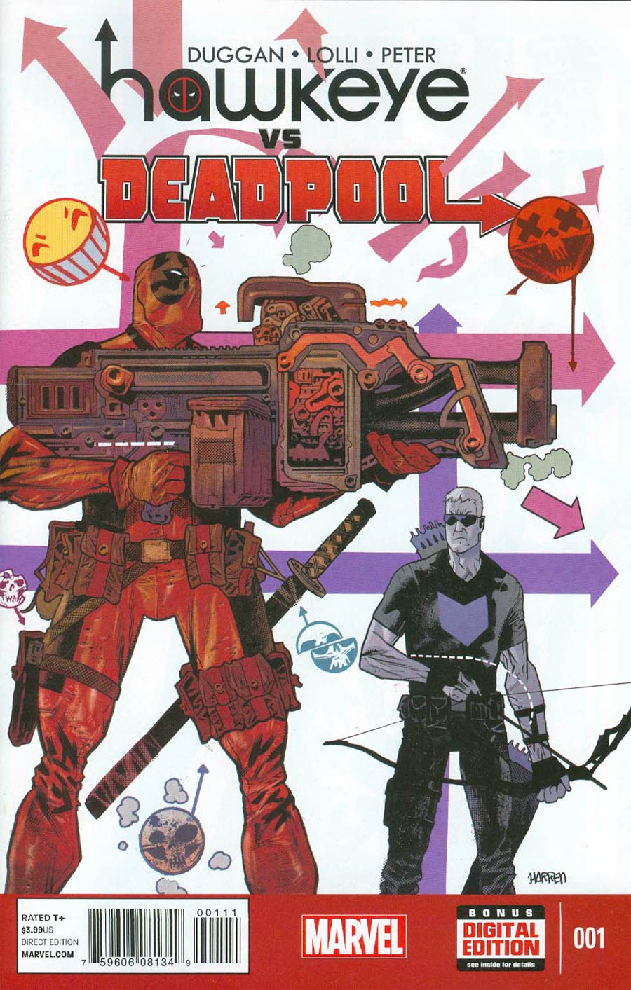 Hawkeye vs Deadpool #1 Cover A Regular James Harren Cover