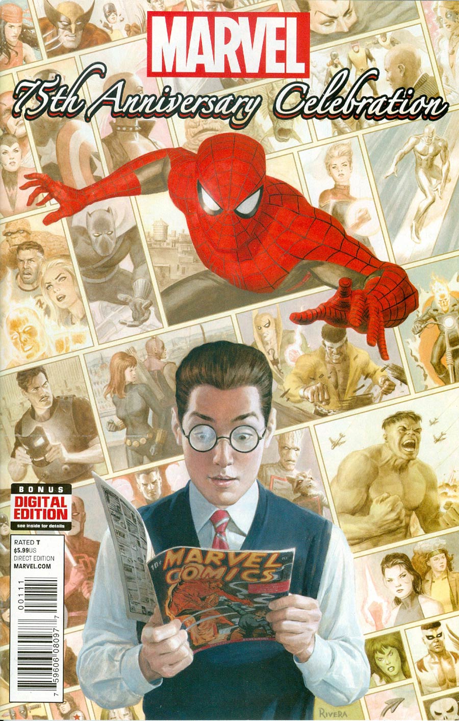 Marvel 75th Anniversary Celebration #1 Cover A Regular Paolo Rivera Cover