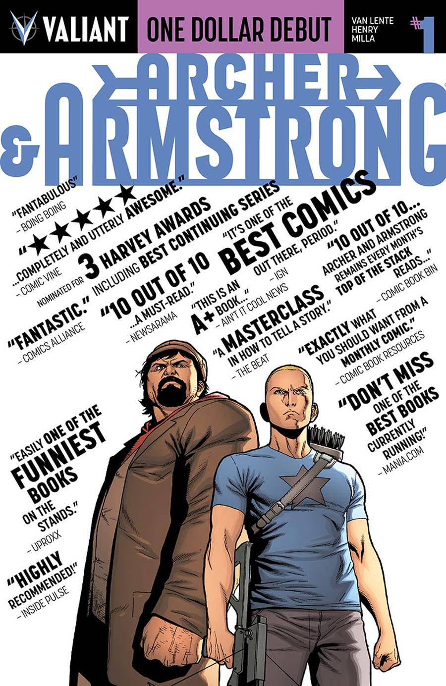 Archer & Armstrong Vol 2 #1 Cover K One Dollar Debut Edition New Printing