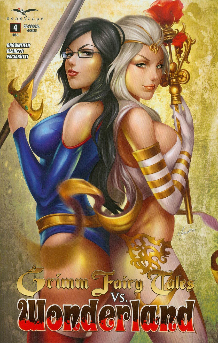 Grimm Fairy Tales vs Wonderland #4 Cover C Jorge Pessanha