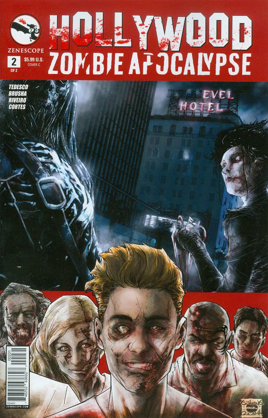 Hollywood Zombie Apocalypse #2 Cover C Variant Talent Caldwell Cover
