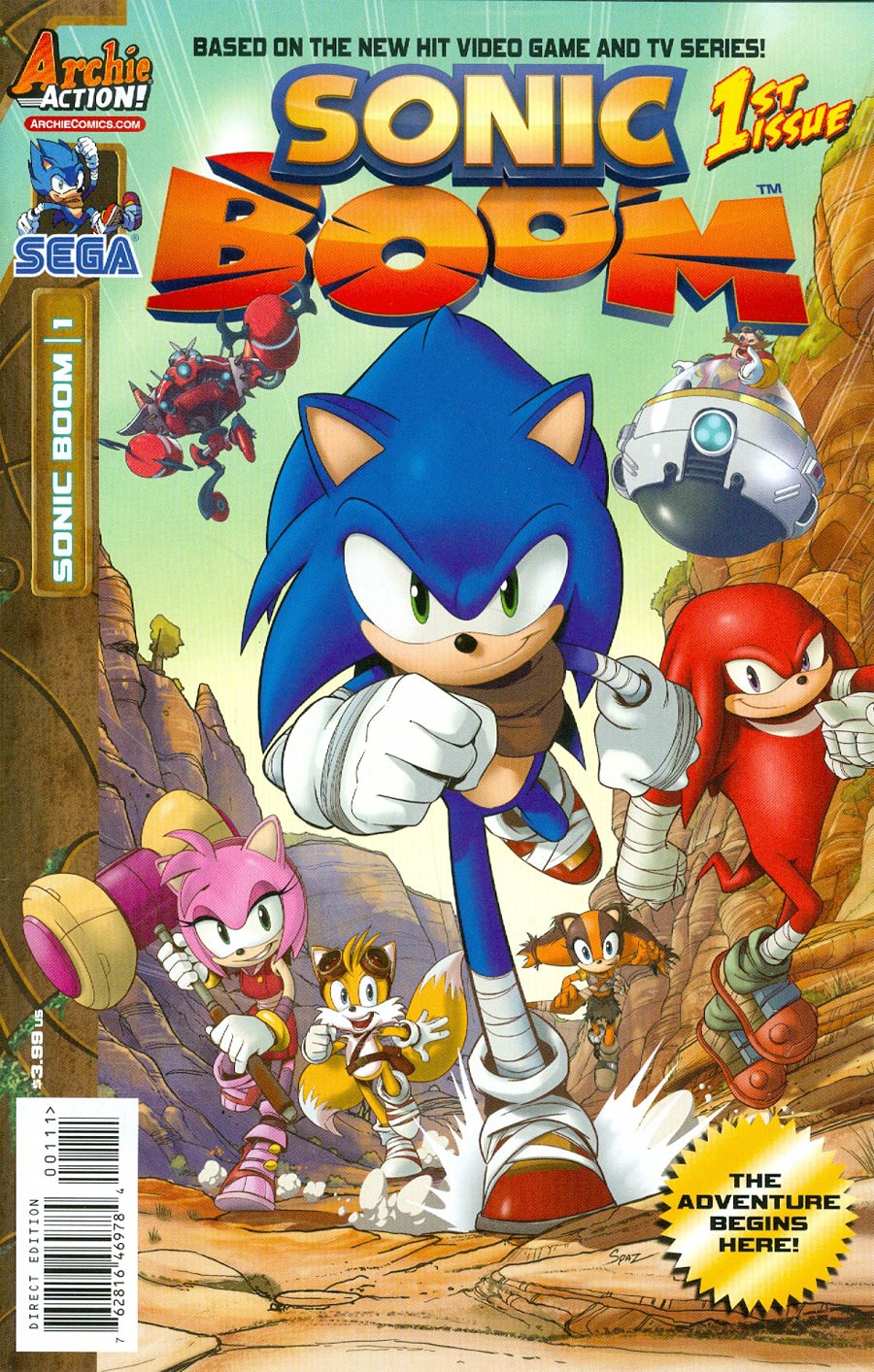 Sonic Boom #1 Cover A Regular Patrick Spaz Spaziante Cover