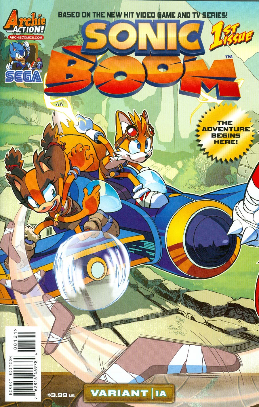 Sonic Boom #1 Cover B Variant Here Comes The Boom Part 1 Cover