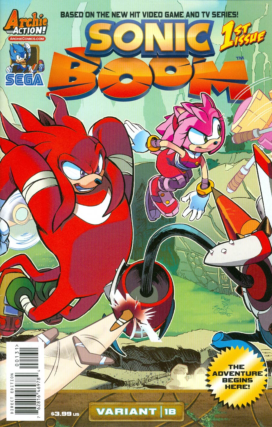 Sonic Boom #1 Cover C Variant Here Comes The Boom Part 2 Cover