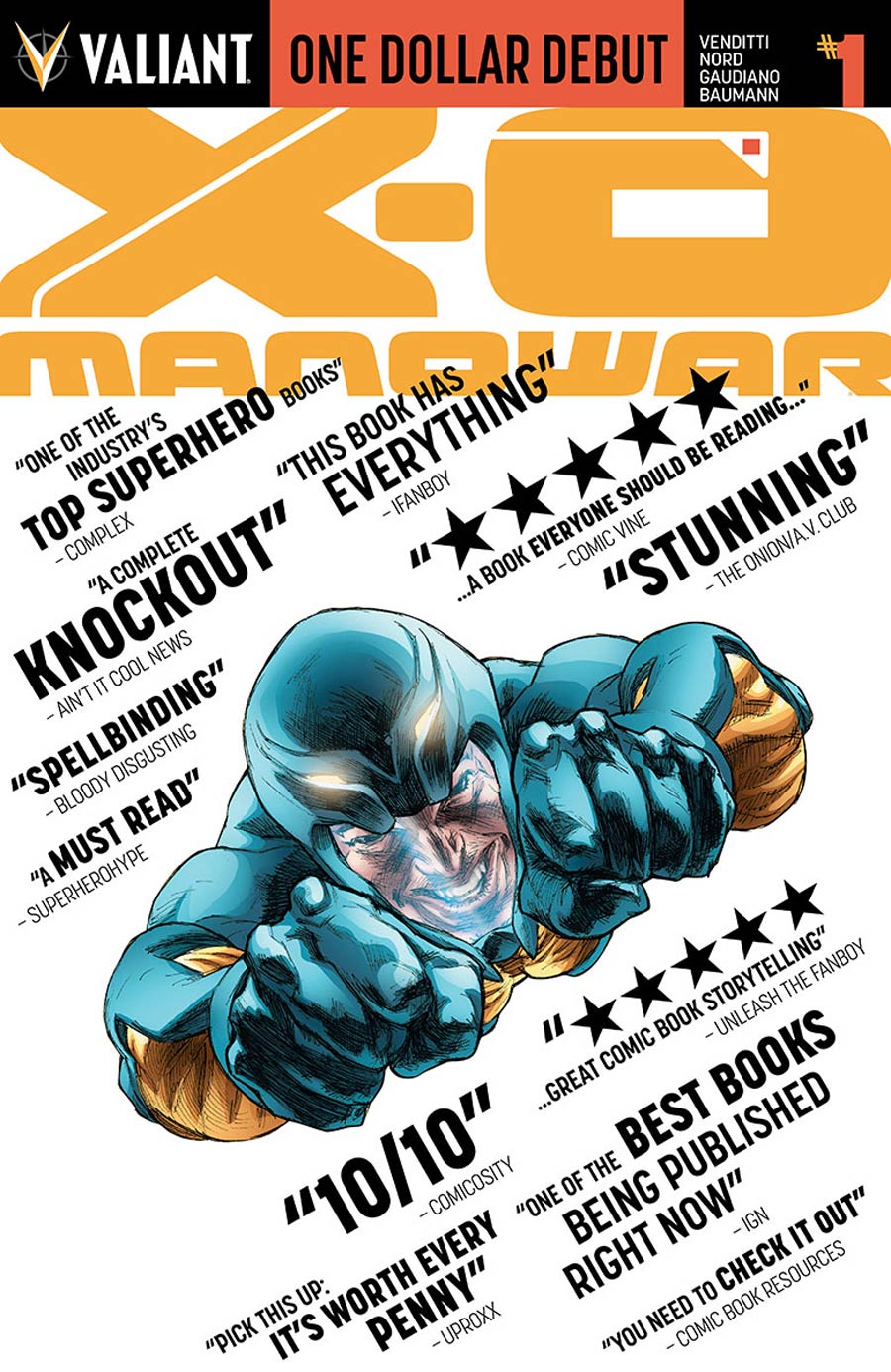 X-O Manowar Vol 3 #1 Cover L One Dollar Debut Edition New Printing