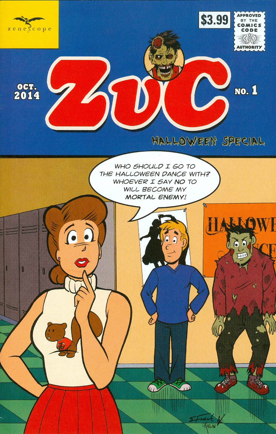 Zombies vs Cheerleaders Halloween Special #1 Cover D Steven L Frank