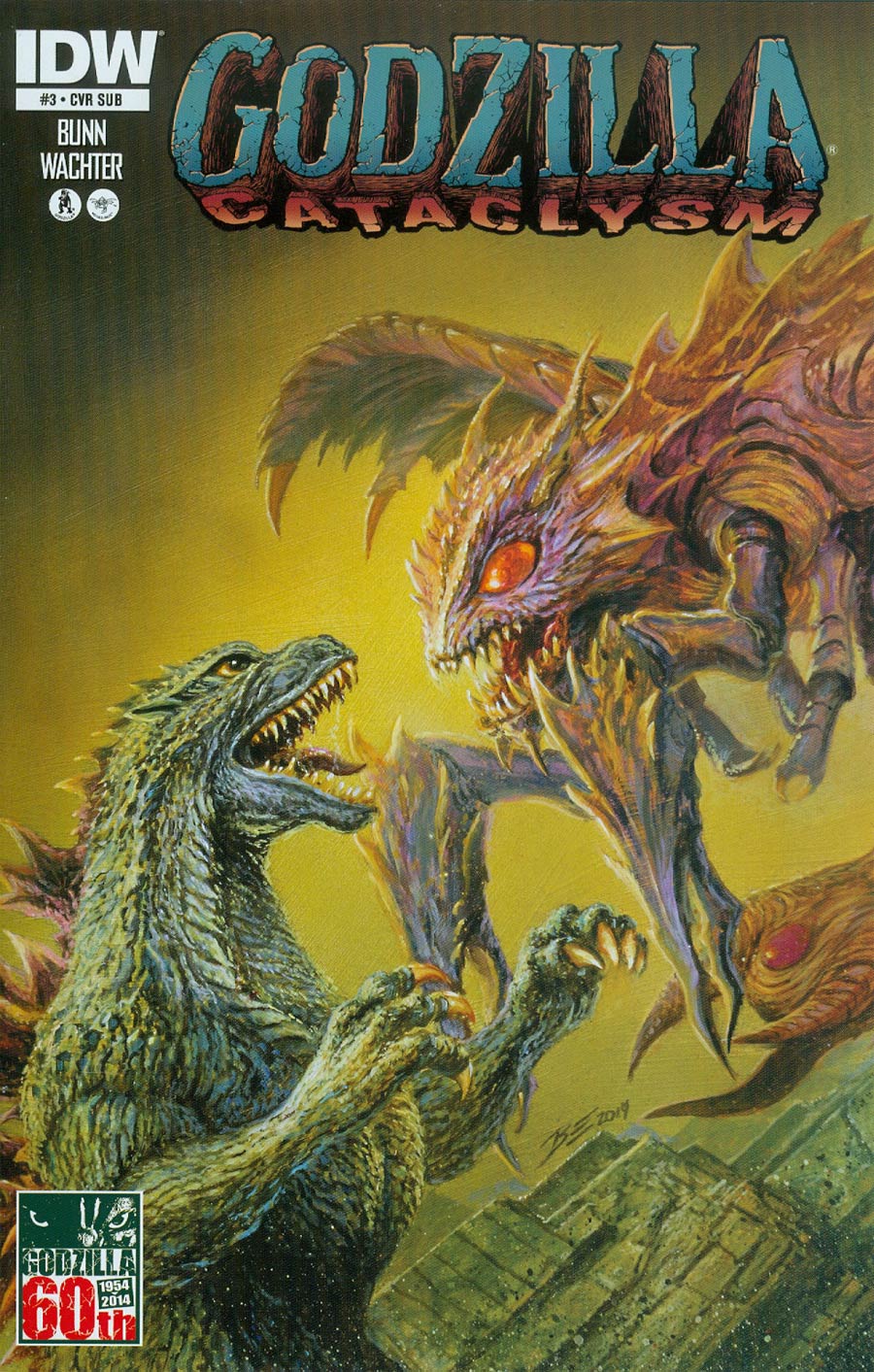 Godzilla Cataclysm #3 Cover B Variant Bob Eggleton Subscription Cover