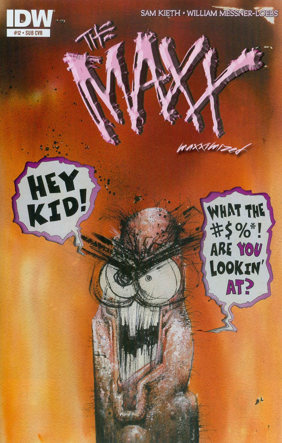 Maxx Maxximized #12 Cover B Variant Sam Kieth Subscription Cover