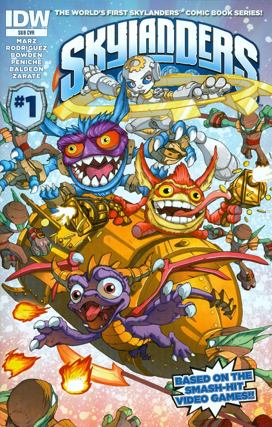 Skylanders #1 Cover B Variant Mike Bowden Subscription Cover