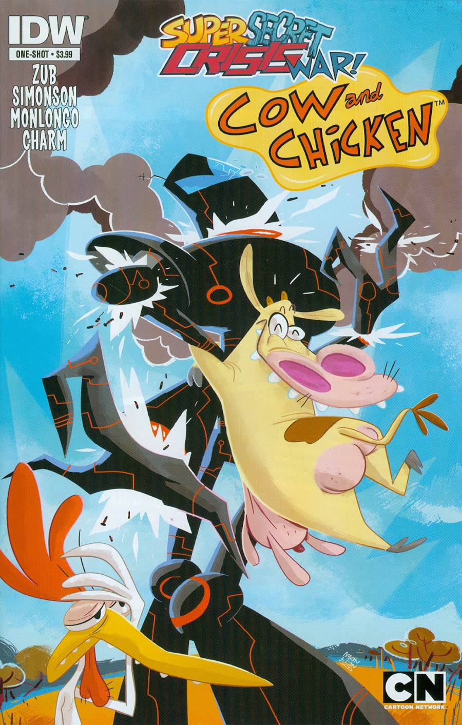 Super Secret Crisis War Cow & Chicken #1 Cover A Regular Joe Monlongo Cover