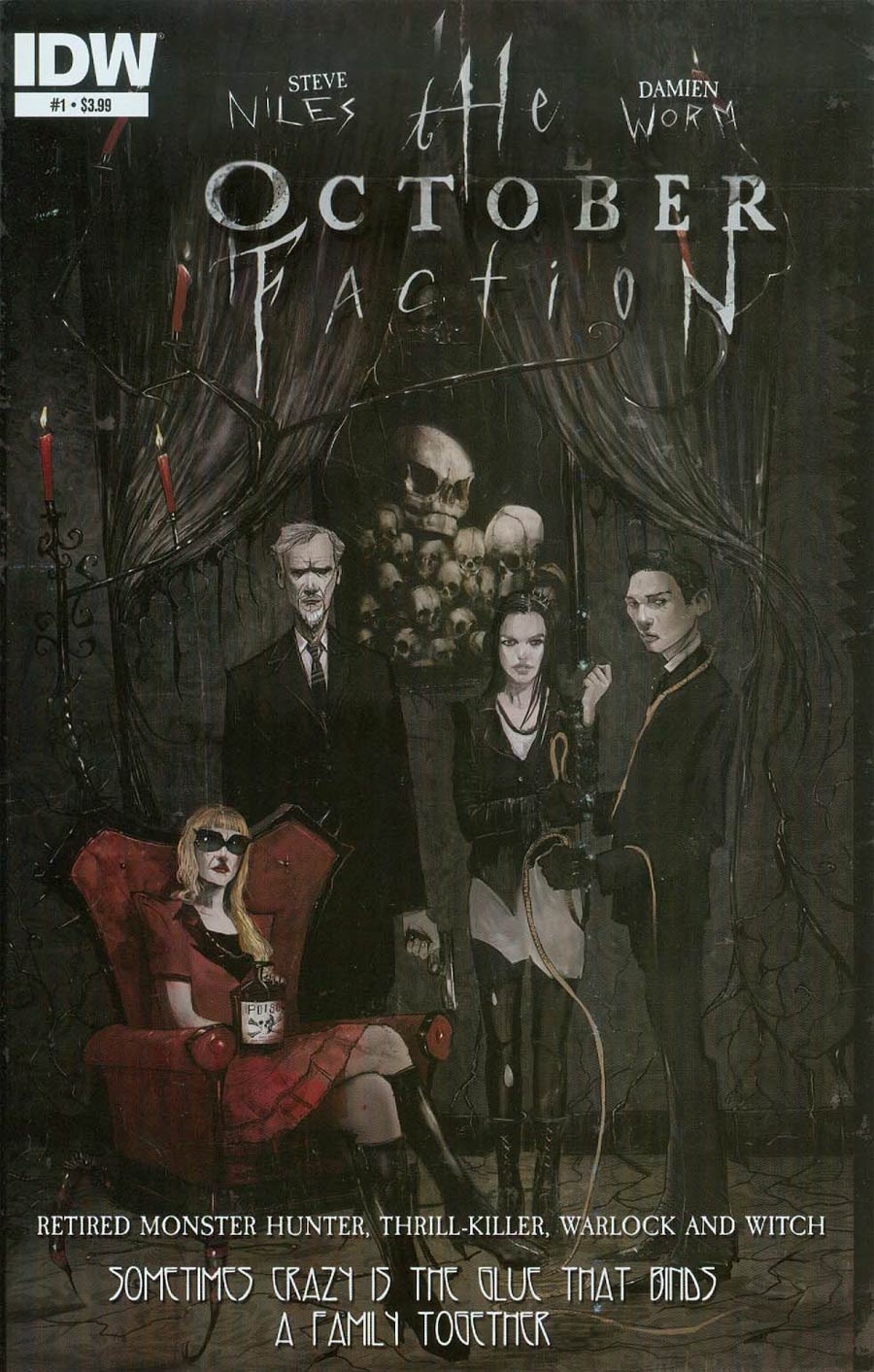 October Faction #1 Cover A 1st Ptg Regular Damien Worm Cover