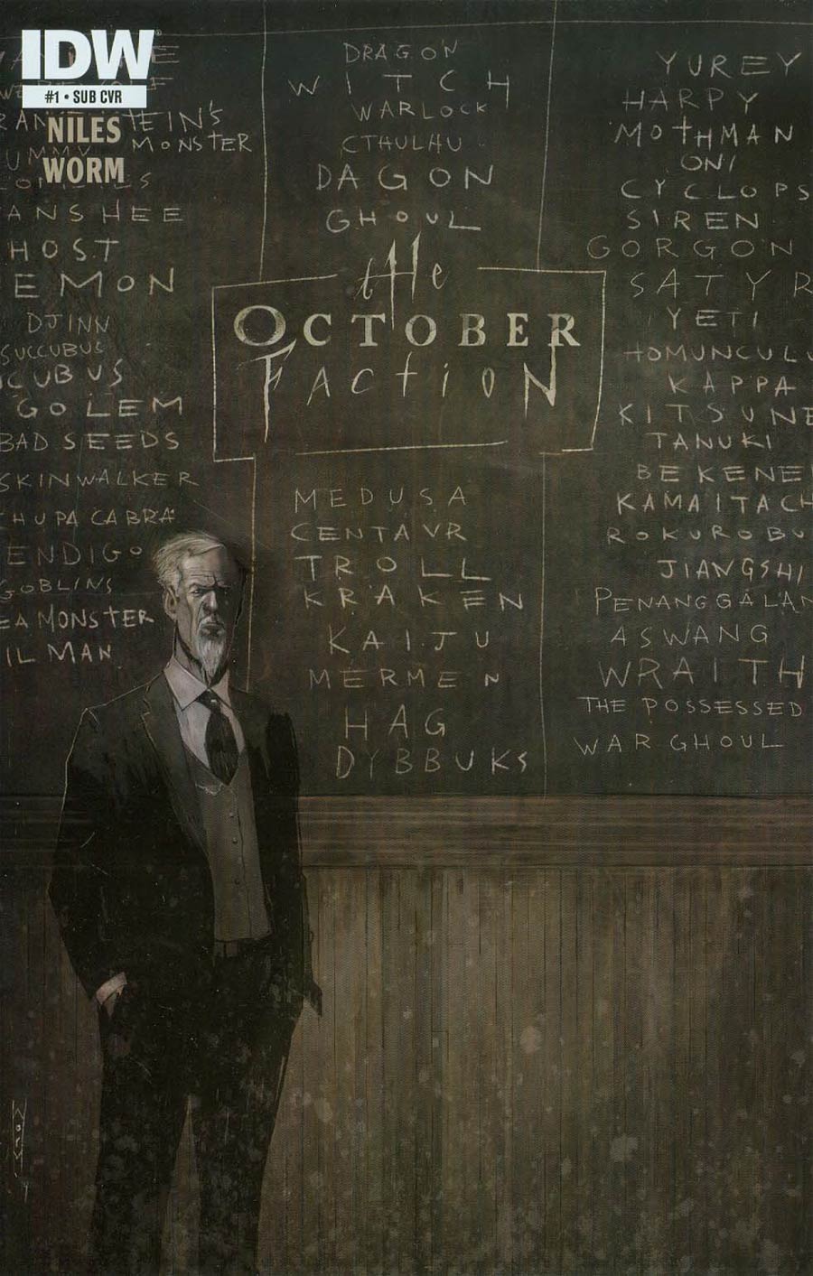 October Faction #1 Cover B Variant Damien Worm Subscription Cover