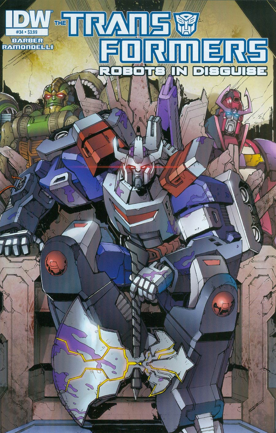 Transformers Robots In Disguise #34 Cover A Regular Andrew Griffith Cover (Dawn Of The Autobots Tie-In)