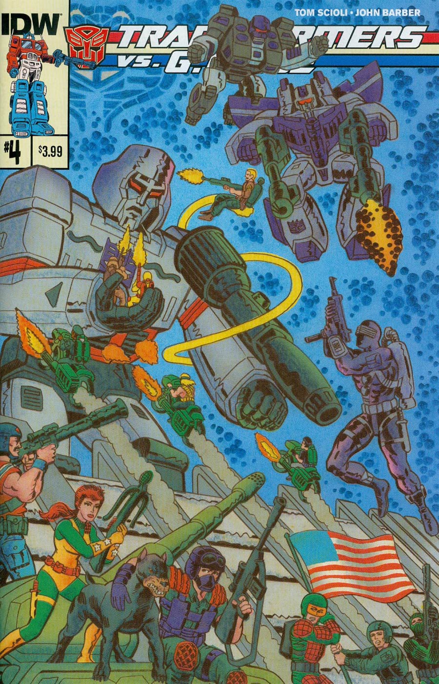 Transformers vs GI Joe #4 Cover A Regular Tom Scioli Cover