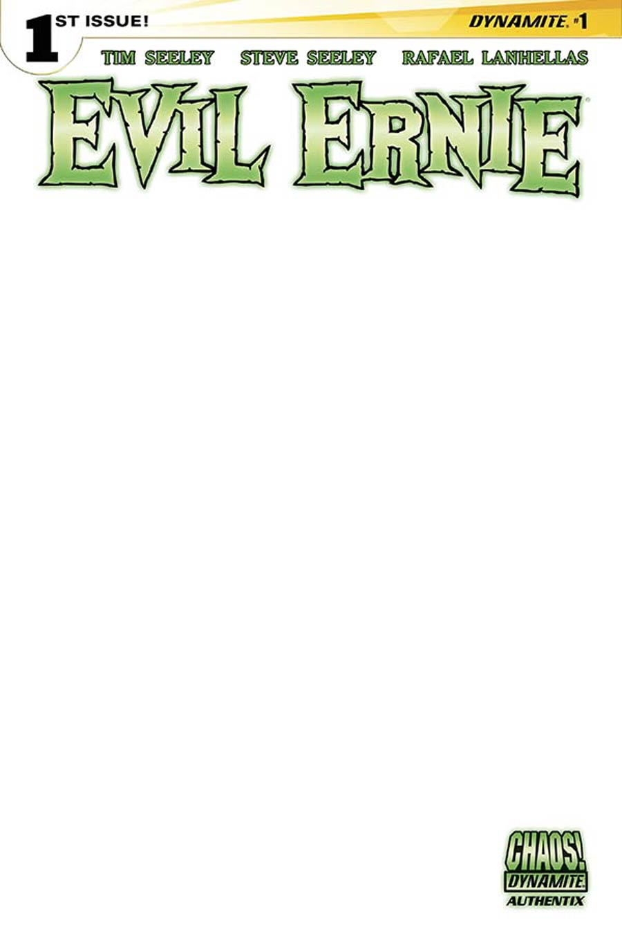 Evil Ernie Vol 4 #1 Cover G Variant Blank Cover