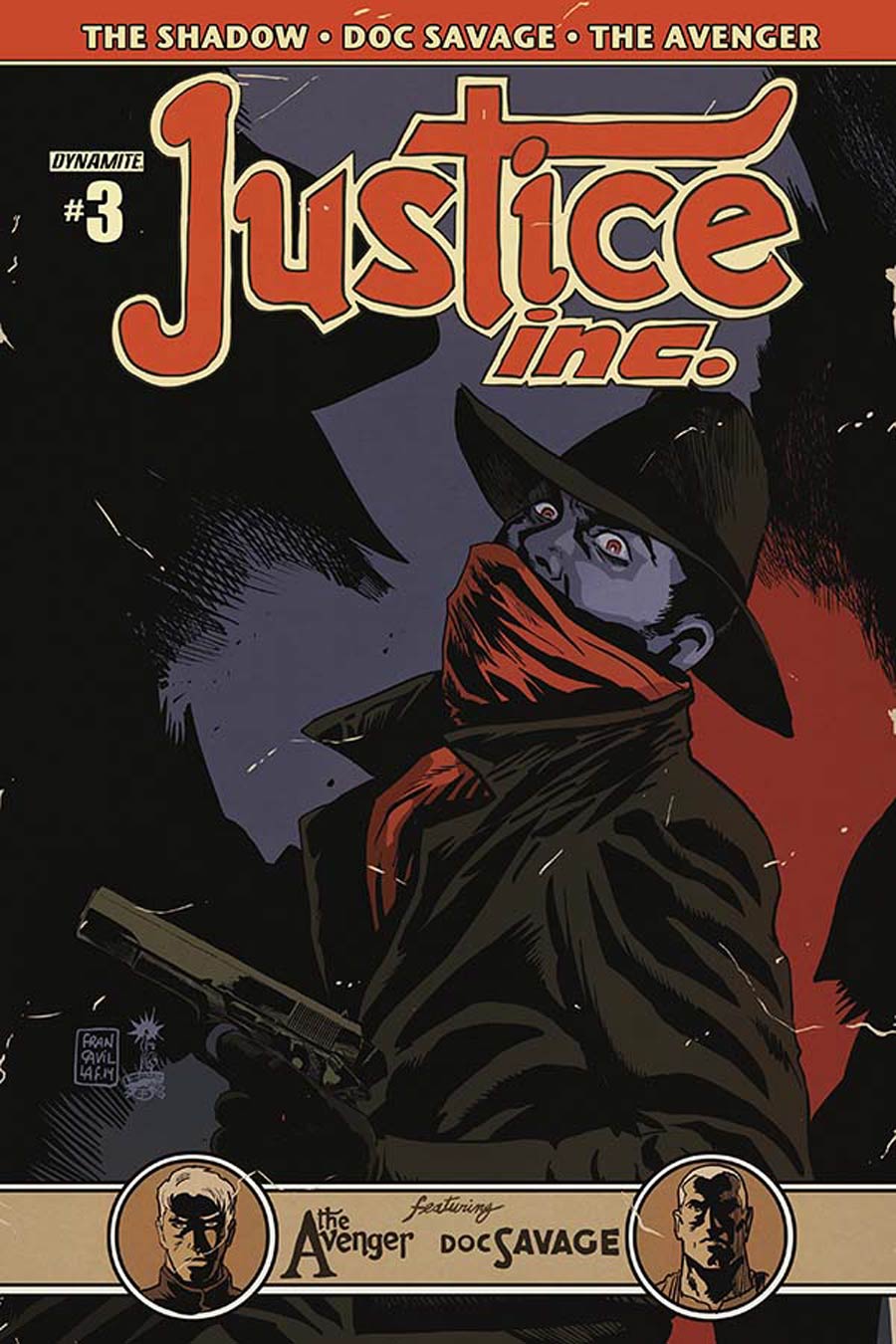 Justice Inc Vol 3 #3 Cover B Variant Francesco Francavilla Cover