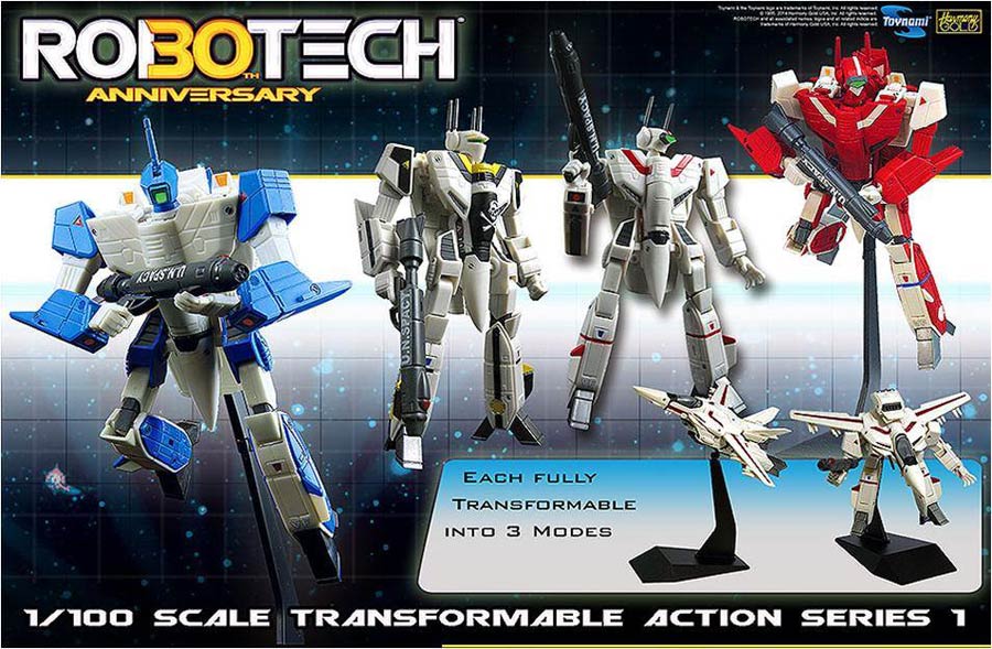 Robotech Transformable 1/100 Scale Action Figure Assortment Case