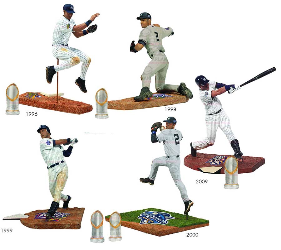 McFarlanes Sports Picks MLB Derek Jeter World Series Action Figure Assortment Case