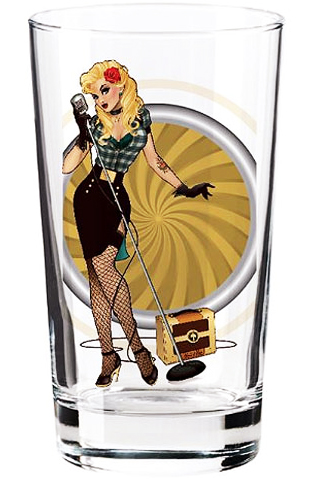 Toon Tumblers DC Bombshells Pint Glass - Black Canary