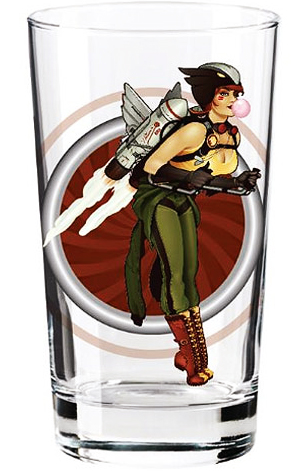 Toon Tumblers DC Bombshells Pint Glass - Hawkgirl