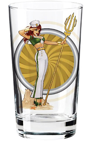 Toon Tumblers DC Bombshells Pint Glass - Mera