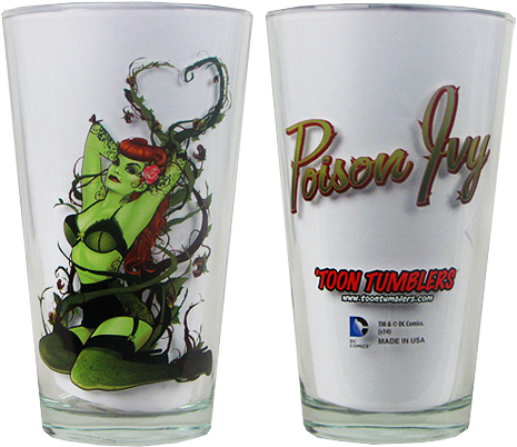 Toon Tumblers DC Bombshells Pint Glass - Poison Ivy