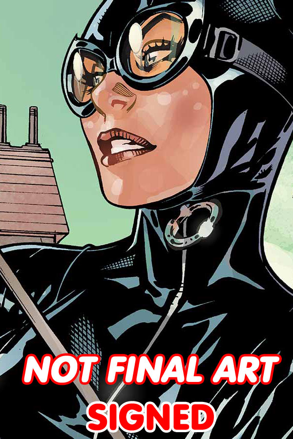 Catwoman Futures End #1 Cover C 3D Motion Cover Signed By Terry Dodson & Rachel Dodson