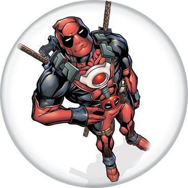 Marvel Comics 1.25-Inch Button - Deadpool From Above (83026)