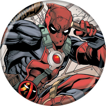 Marvel Comics 1.25-Inch Button - Deadpool Fighting (83028)