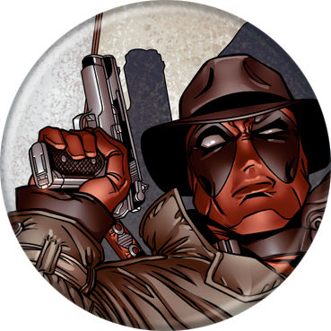 Marvel Comics 1.25-Inch Button - Deadpool With Hat And Gun (83030)