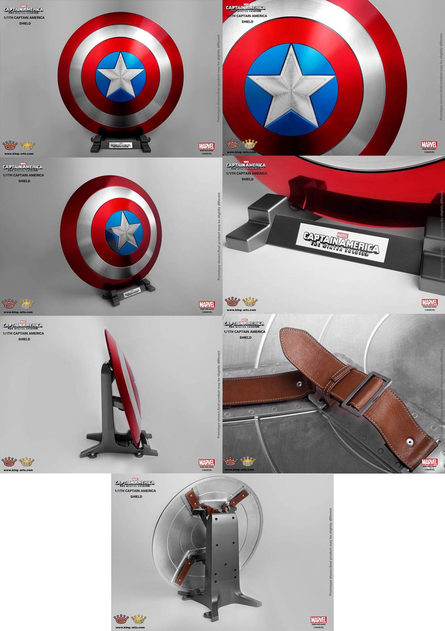 Captain America The Winter Soldier 1/1 Scale Shield Replica - Classic Shield With Display Stand