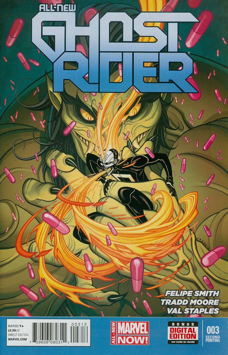 All-New Ghost Rider #3 Cover D 2nd Ptg Tradd Moore Variant Cover