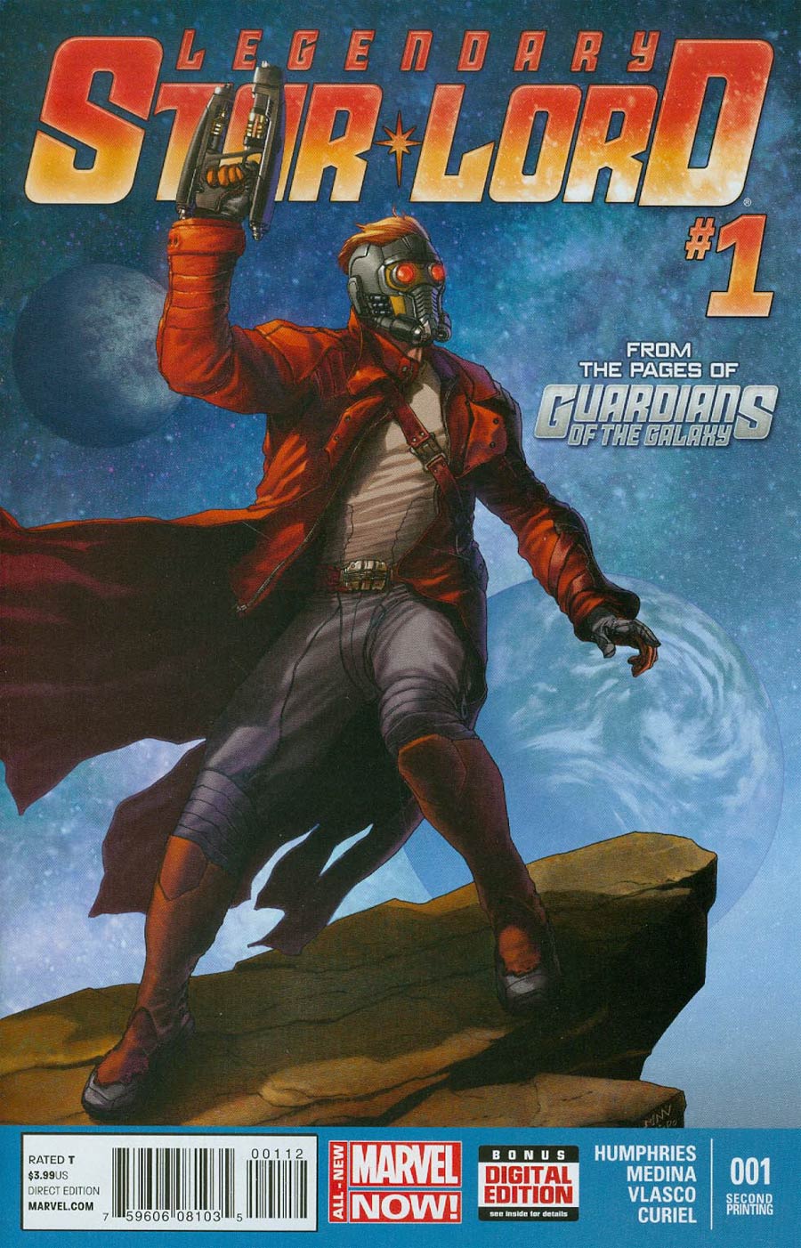 Legendary Star-Lord #1 Cover K 2nd Ptg Variant Steve McNiven Cover