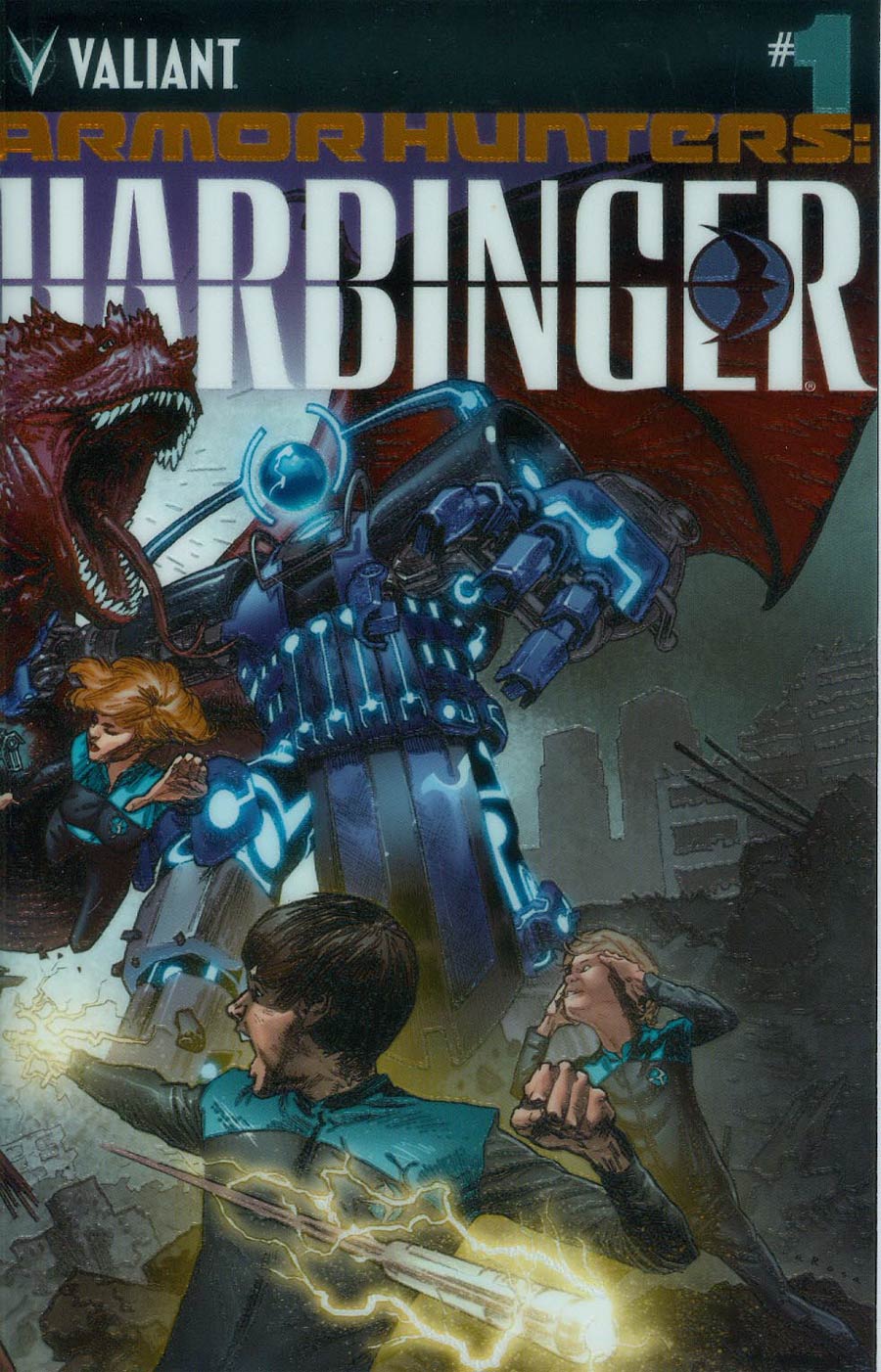 Armor Hunters Harbinger #1 Cover B Variant Lewis LaRosa Chromium Cover