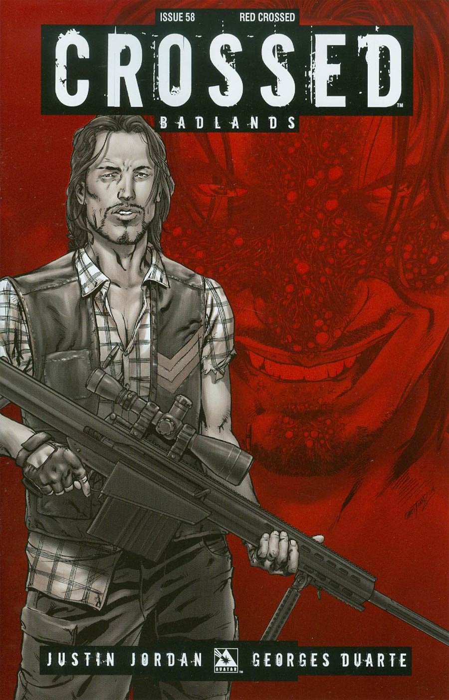 Crossed Badlands #58 Cover E Incentive Red Crossed Edition