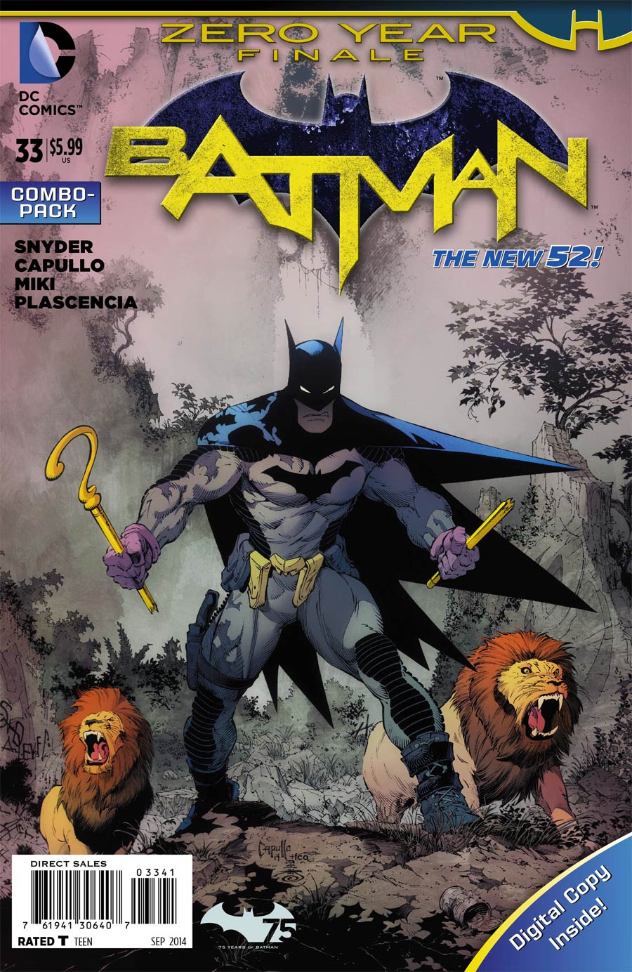 Batman Vol 2 #33 Cover D Combo Pack Without Polybag (Zero Year Tie-In)