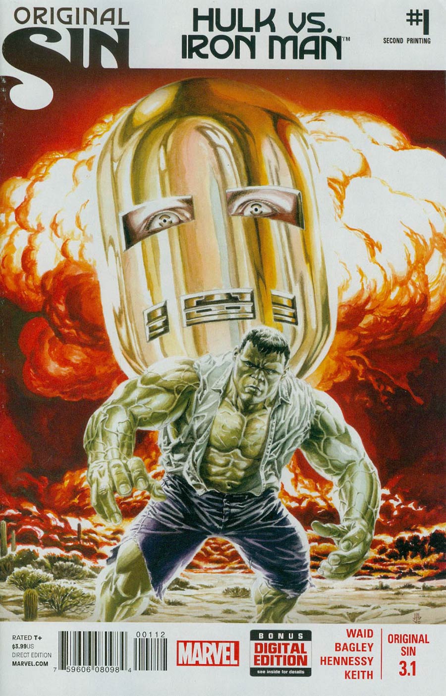 Original Sin #3.1 Hulk vs Iron Man Part 1 Cover C 2nd Ptg JG Jones Variant Cover