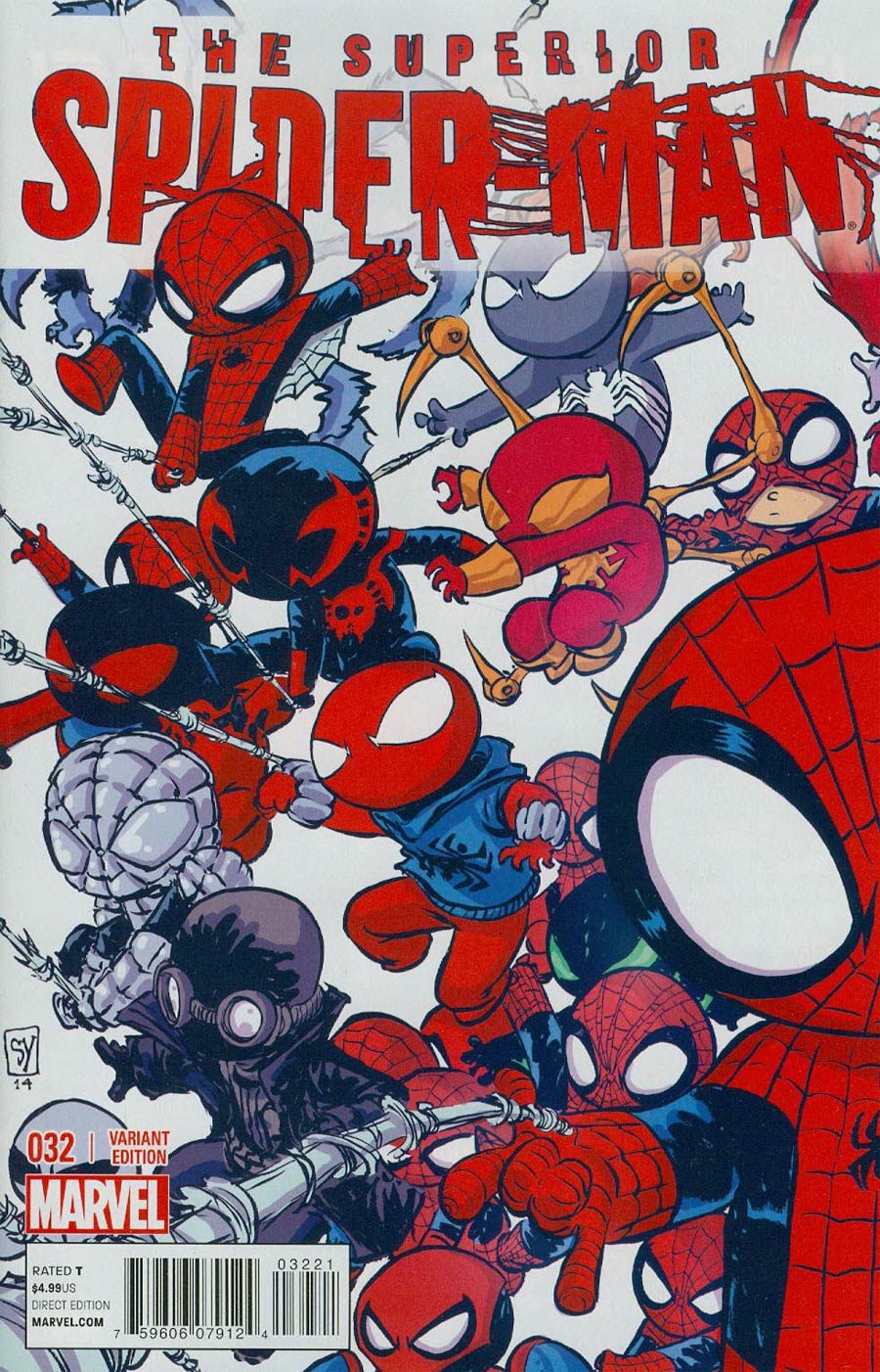 Superior Spider-Man #32 Cover B Variant Skottie Young Interlocking Variant Cover