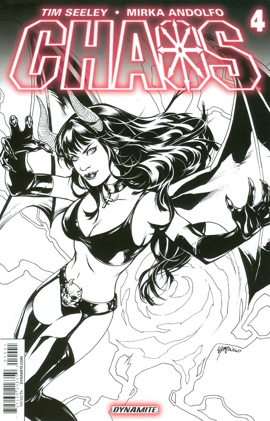 Chaos #4 Cover E Incentive Emanuela Lupacchino Black & White Cover