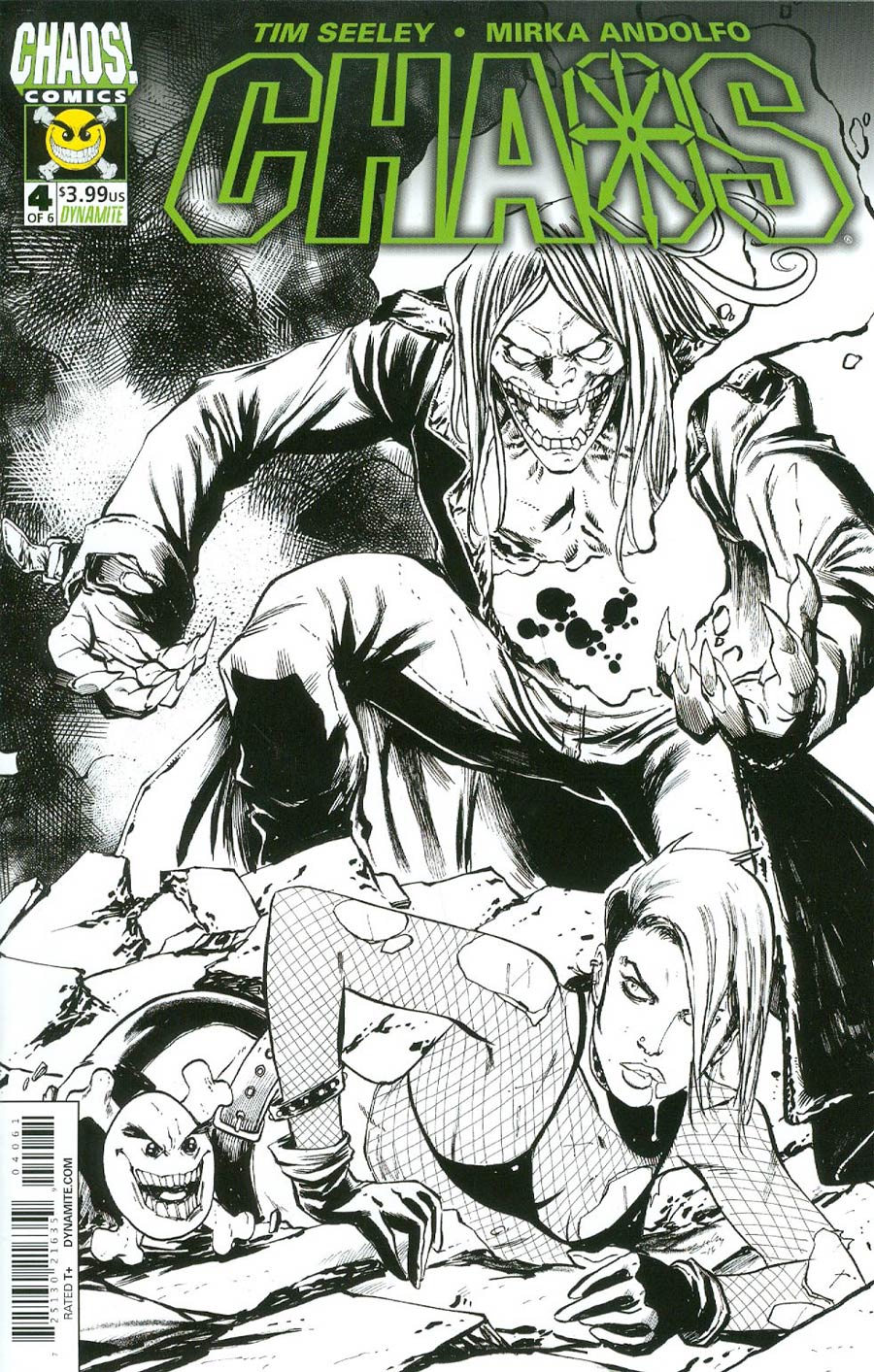 Chaos #4 Cover G Incentive Tim Seeley Black & White Cover