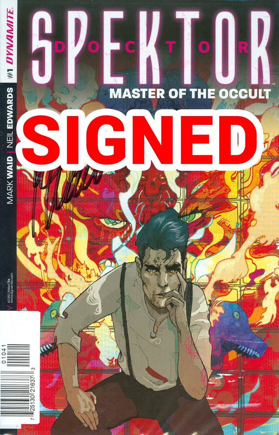 Doctor Spektor Master Of The Occult #1 Cover J Incentive Signed By Mark Waid