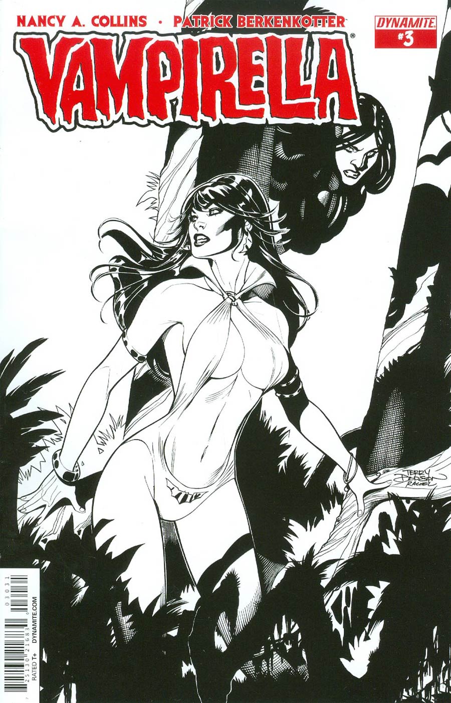 Vampirella Vol 5 #3 Cover D Incentive Terry Dodson Black & White Cover