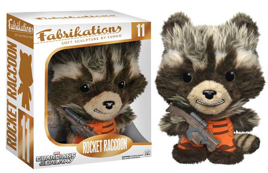 Fabrikations 11 Guardians Of The Galaxy Rocket Raccoon 6-Inch Sculpted Plushie