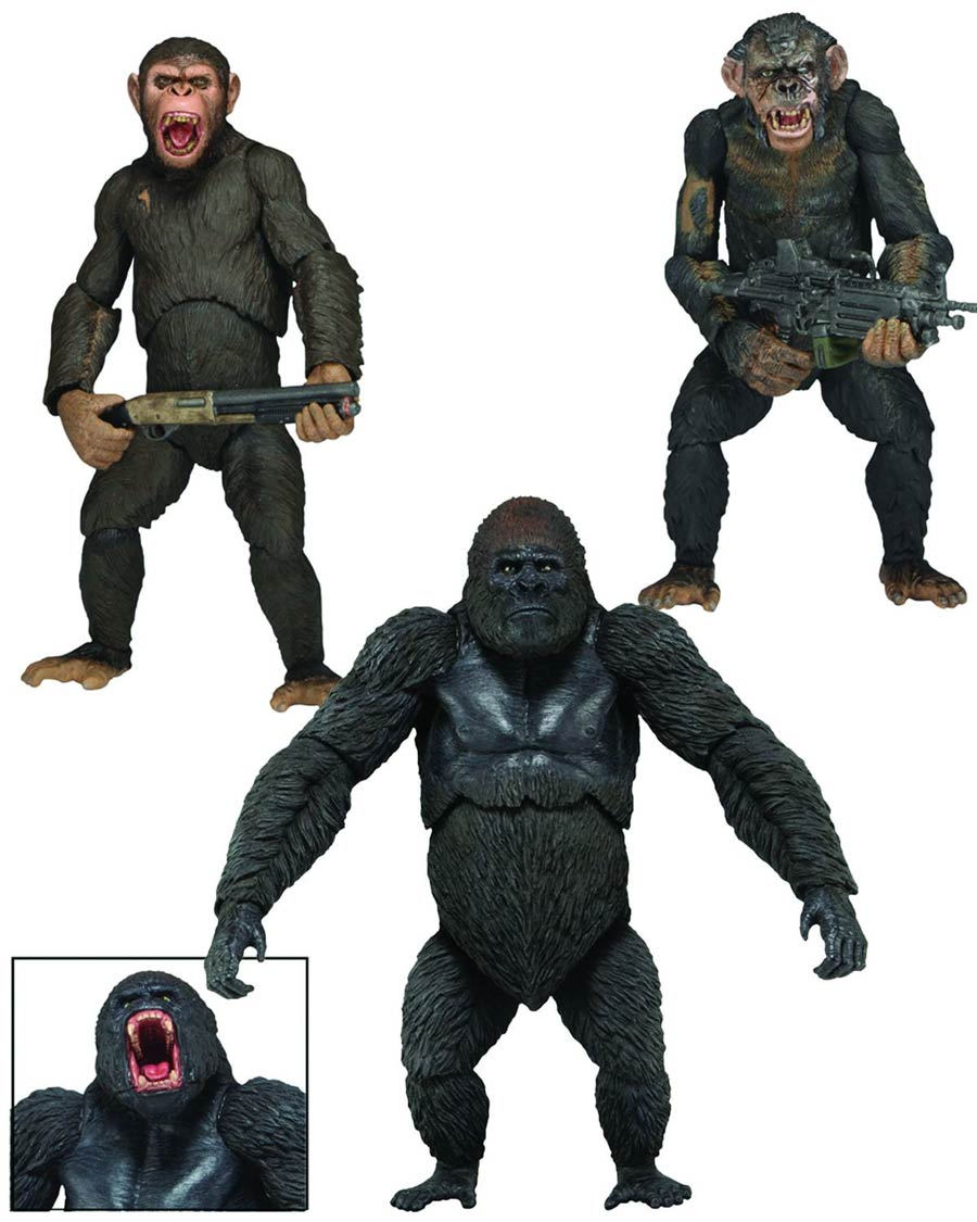 Dawn Of The Planet Of The Apes Series 2 Caesar With Shotgun 7-Inch Action Figure