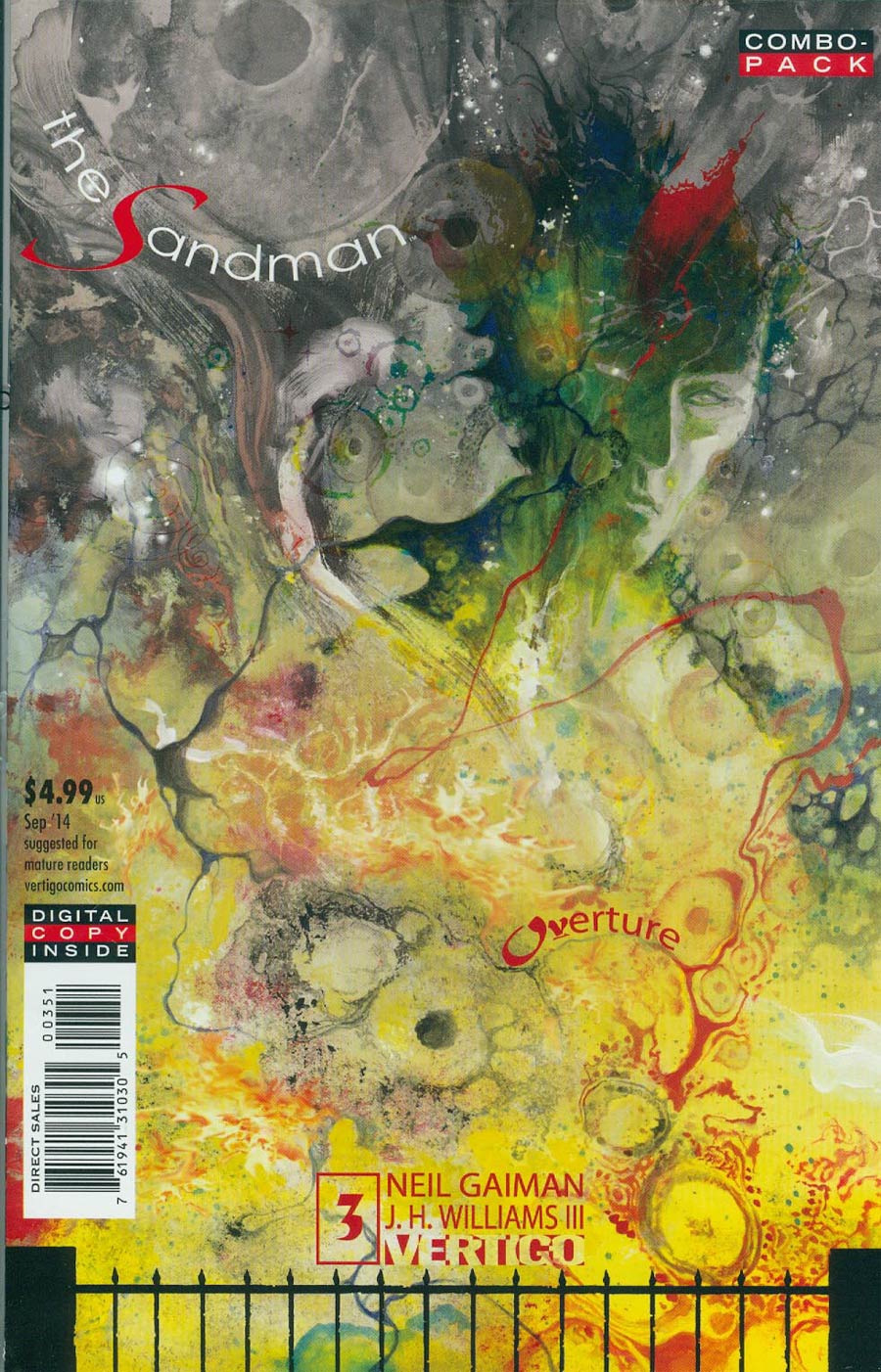 Sandman Overture #3 Cover D Combo Pack Without Polybag