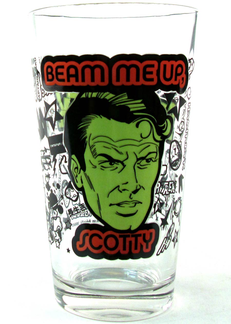 Star Trek Pint Glass - Beam Me Up Scotty