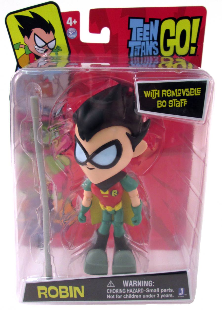 Teen Titans Go 5-Inch Action Figure - Robin With Staff