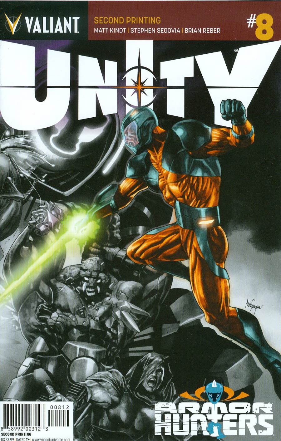 Unity Vol 2 #8 Cover F 2nd Ptg Mico Suayan Variant Cover (Armor Hunters Tie-In)