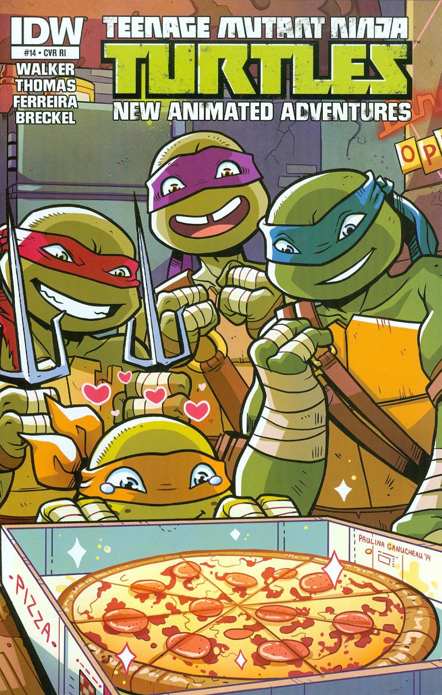 Teenage Mutant Ninja Turtles New Animated Adventures #14 Cover C Incentive Paulina Ganucheau Variant Cover