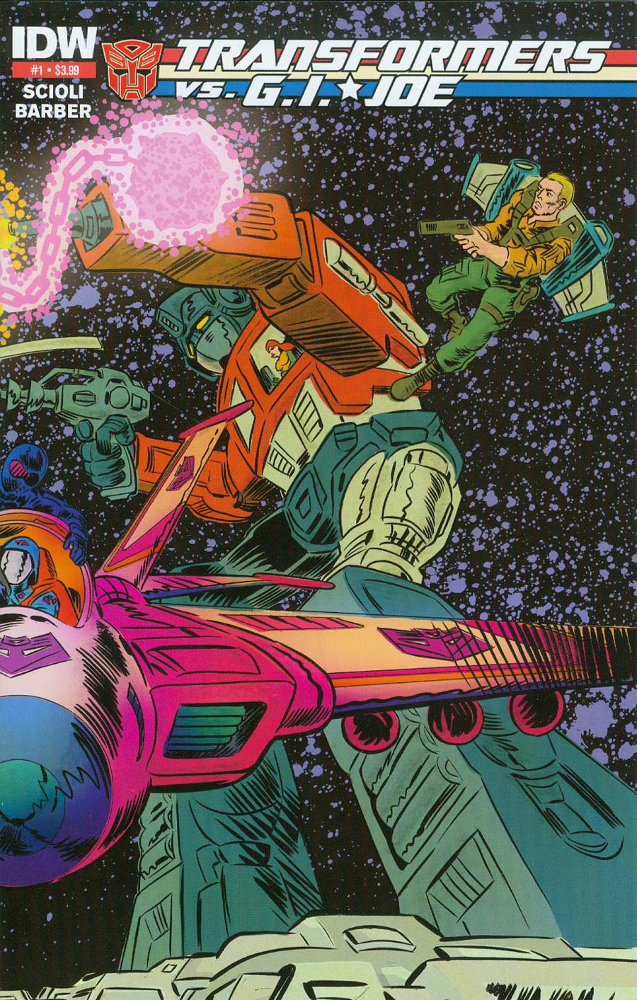 Transformers vs GI Joe #1 Cover E 2nd Ptg Tom Scioli Cover